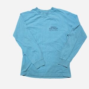 Simply Southern Blue Long Sleeve Shirt‎
